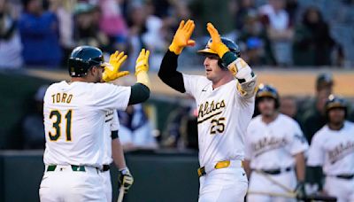 Brent Rooker's 2-run homer leads A's to fifth straight win, 3-1 over Marlins