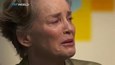 Sharon Stone, 66, breaks down in TEARS during very emotional moment as she names the people she would risk her life for: 'They get me and I get them'