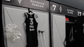 The Aces set up a joke shrine to Candace Parker on her old locker to celebrate her retirement