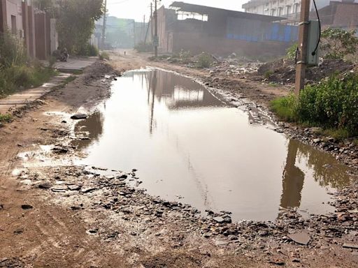 Roads in a shambles in Panipat’s industrial areas