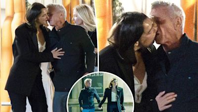 Sean Penn, 64, passionately kisses young actress Valeria Nicov in the streets of Spain