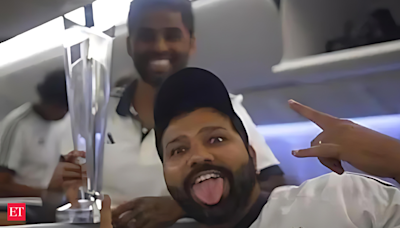 Watch Video: Team India's joyous flight home after T20 World Cup victory