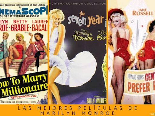 Las mejores películas de Marilyn Monroe: un recorrido por su trayectoria profesional