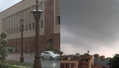 Delhi Sees Rains After Sunshine: Sudden Weather Change Brings Respite From Heat - Video