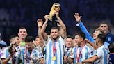 Argentina pay tribute to Diego Maradona during World Cup trophy celebrations