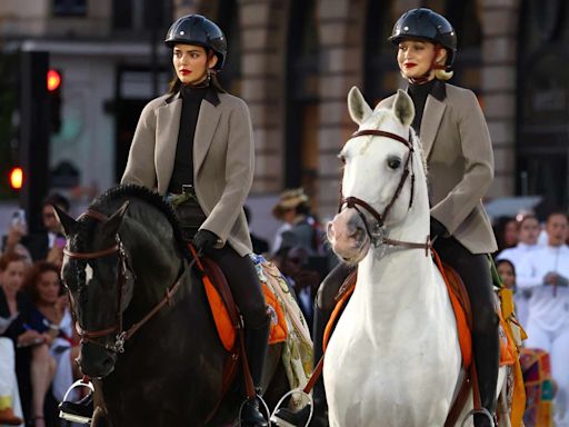 Gigi Hadid and Kendall Jenner Ride Horses Through the Streets of Paris for Vogue World — Watch!