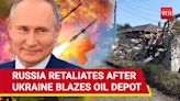 ...Russian Shelling Kills 4 in Ukraine After Ukrainian Drone Attack Sets Fire At An Oil Depot In Rostov Region...