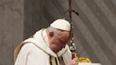 Pope, looking strong, washes feet of 12 women at Rome prison from his wheelchair