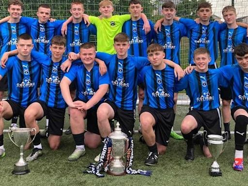 Cambuslang youth football side 'surpass expectations' by winning Scottish Cup in treble season