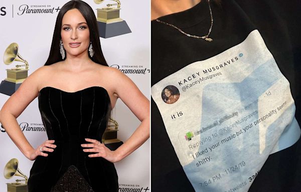 Kacey Musgraves Made One of Her Epic Clap Backs Into a T-Shirt: See Her 'Self Aware' Look