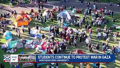 Campus protests persist throughout Mass. calling for ceasefire in Gaza