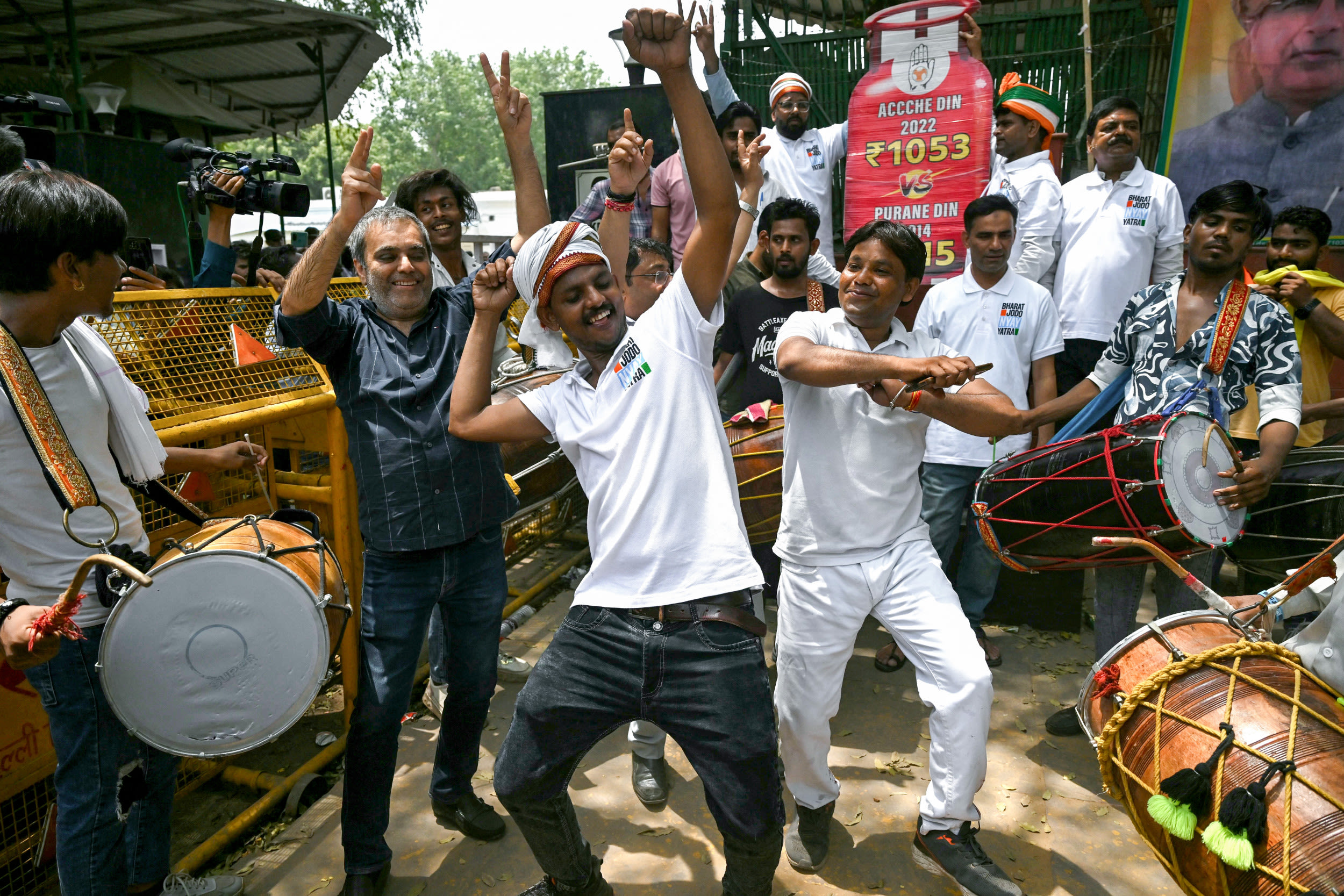 Indian opposition celebrates as Modi's BJP faces shock election setback