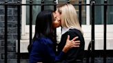 Ukraine’s First Lady Olena Zelenska hugs Rishi Sunak’s wife Akshata Murty as pair meet in Downing Street