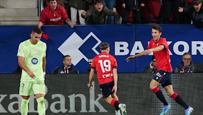 Osasuna infringe la primera derrota del curso al Barça