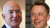 Elon Musk responds to a Twitter user saying Jeff Bezos copies every business move the billionaire makes: 'Maybe it's a coincidence'
