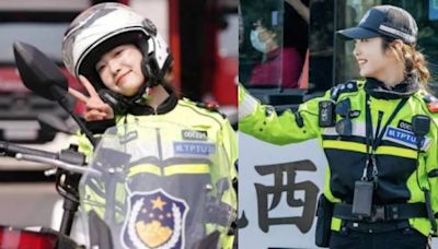 杭州超靚女交警溫柔指揮爆紅 被稱「杭州朴信惠」秒吸18萬粉！