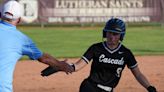 Cascade Cadets varsity softball defeat the Lutheran Saints on the road