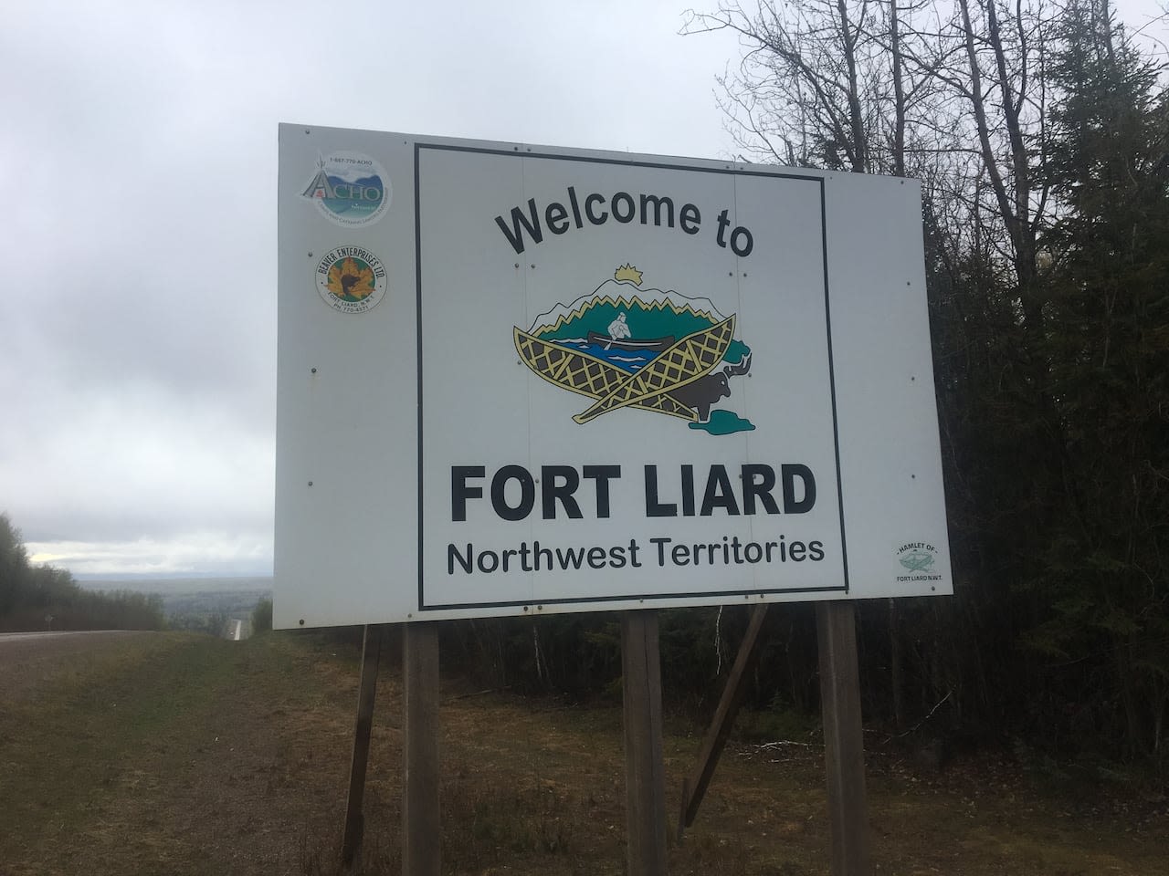 Smoke limiting visibility on northern B.C. highway leading to Fort Liard, N.W.T.