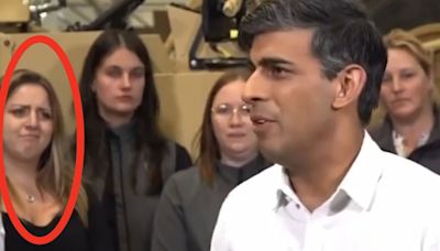Woman's Iconic Reaction To Rishi Sunak's Campaign Pitch Caught On Camera
