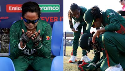 Emotional scenes in Sharjah as Bangladesh captain sheds tears after memorable T20 World Cup win over Scotland