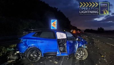 Delays on the M6 following crash after driver ‘fell asleep’