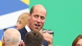 Prince William cheers on England in crunch Euros clash