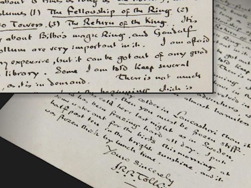 Charming letter J.R.R. Tolkien wrote to 8-year-old boy up for auction