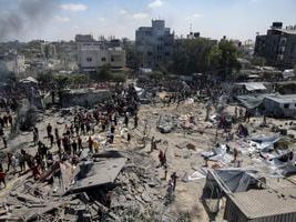 An Israeli attack targeting the Hamas military commander kills at least 71 in southern Gaza
