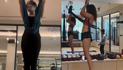 Neha Sharma And Aisha Sharma's Self Care Routine Got A Thai Touch With Aerial Yoga, Roller Facials And More