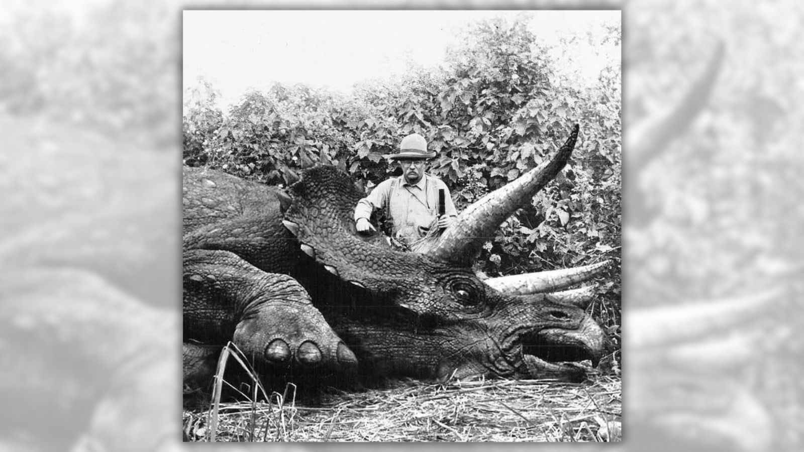 Fact Check: Theodore Roosevelt Supposedly Posed for Photo with Last Known Triceratops. Here Are the Facts