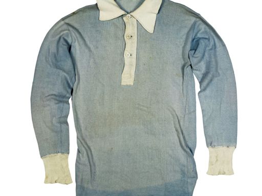 Histórica camiseta de fútbol de JJOO París-1924 a subasta en Uruguay
