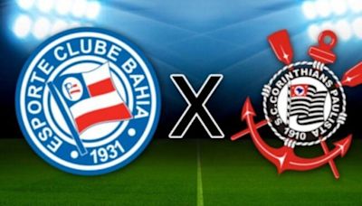 Bahia x Corinthians no Brasileirão: onde assistir ao vivo, horário e escalação