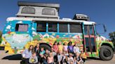 Busload of Books Tour visits Whitmore Lake Elementary School, only school in Michigan