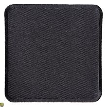 Black 3 Inch Square Blank Patch | Blank Patches -TheCheapPlace
