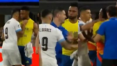 ¿Luis Suárez iba a morder a Miguel Borja? Video viral de la pelea en cancha