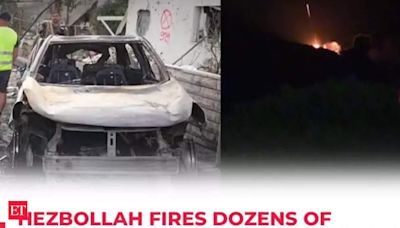 Hezbollah fires dozens of rockets in northern Israel; buildings damaged, cars burnt to ashes