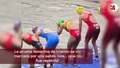 Así fue la salida nula que protestaron las triatletas españolas - MarcaTV