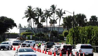 Trump returns to Mar-a-Lago as road closure, increased security take effect in Palm Beach