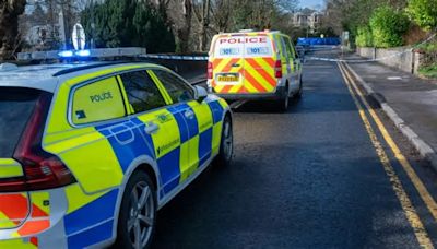 Cyclist hit by lorry as busy road near Glasgow locked down