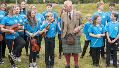 King tours peat bog recently given world heritage site status