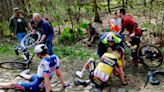 ‘The team doctor glued my face together’ - Dylan van Baarle on his Paris-Roubaix crash