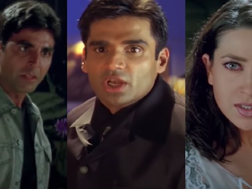 Did you know Karisma Kapoor repeated Suniel Shetty's popular Dhadkan dialogue for Akshay Kumar in Mere Jeevan Saathi?