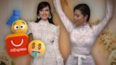 El precio del vestido de novia en AliExpress que habría usado Ángela Aguilar en boda con Christian Nodal