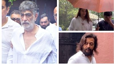 Tishaa Kumar funeral: Celebs walk through waterlogged Mumbai to pay last respects to Krishan Kumar's daughter