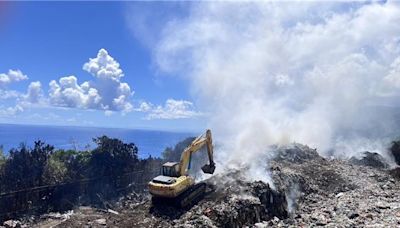 蘭嶼垃圾掩埋場悶燒4日 氣味嗆鼻公所籲戴好口罩 - 生活