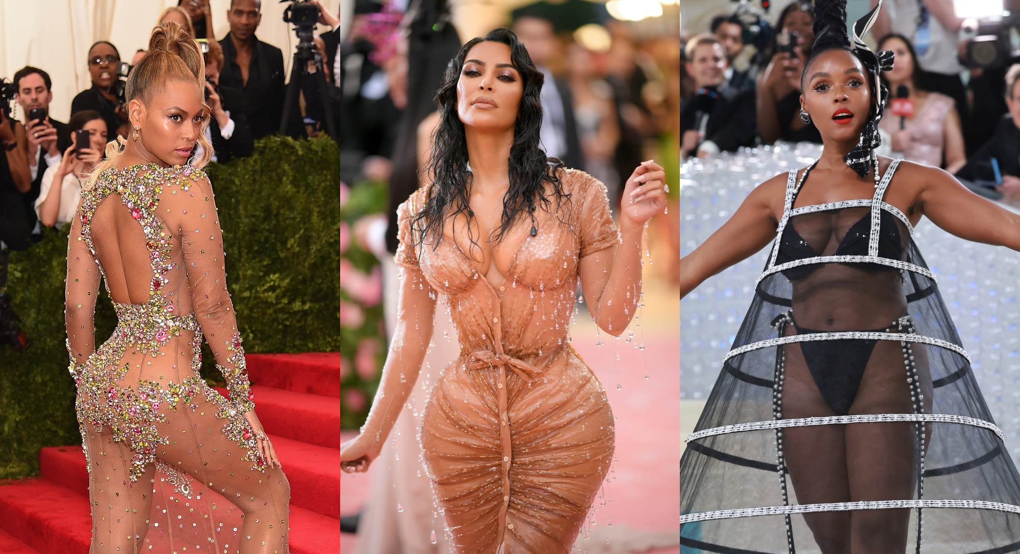 Met Gala’s Sheer Dresses Over the Years: Beyoncé in Givenchy’s See-through Look, Kim Kardashian Dripping in Mugler and More