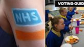 The main parties' election pledges on education and the NHS