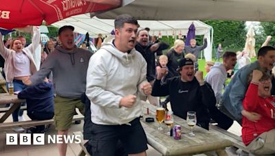 Staffordshire fans celebrate England's 'best performance'
