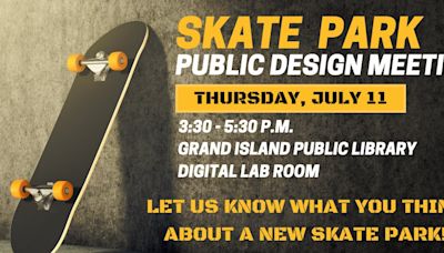 Public design meeting planned for proposed Grand Island skate park