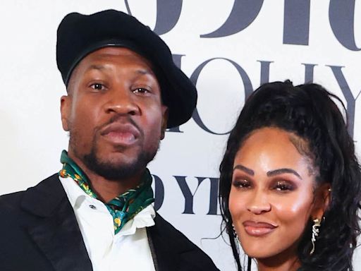 Jonathan Majors cozies up to girlfriend Meagan Good at LA event